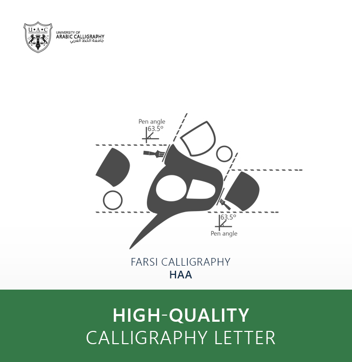 Farsi Calligraphy: Letter Haa Type One