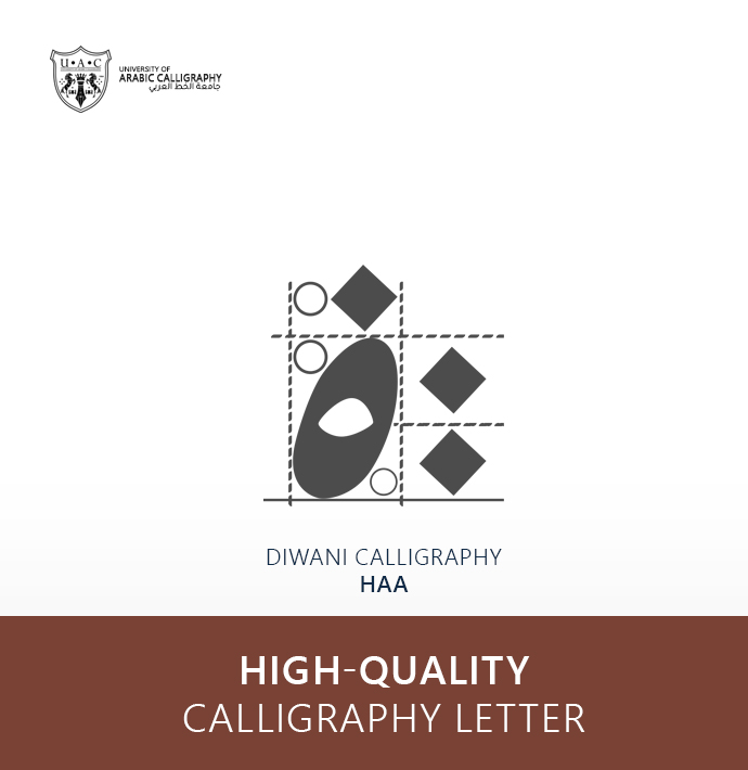 Diwani Calligraphy:Letter Haa Type Two