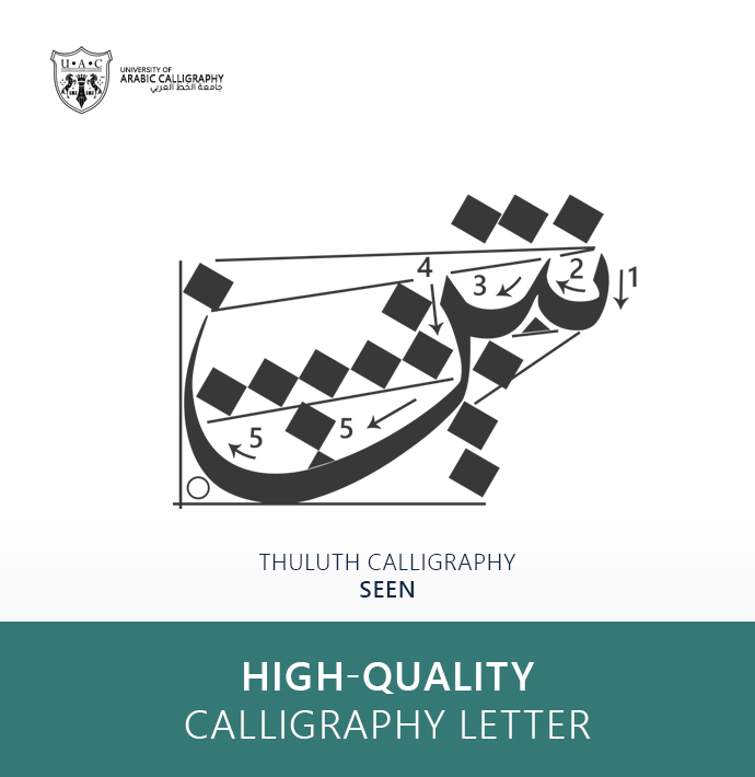 Thuluth Calligraphy:Letter Seen Type Two